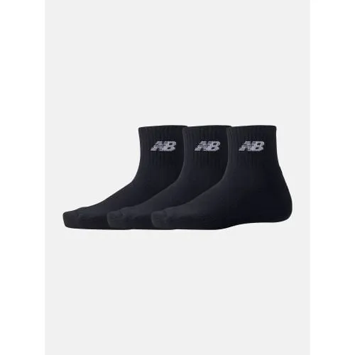New Balance Unisex Black 3-Pack Everyday Ankle Sock