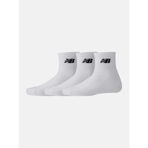 New Balance Unisex White 3-Pack Everyday Ankle Sock