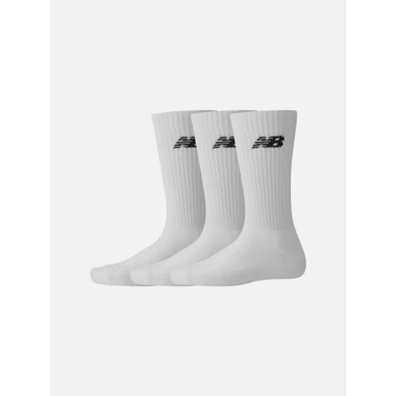 New Balance Unisex White 3-Pack Everyday Crew Sock