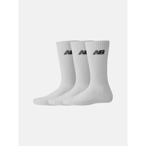 New Balance Unisex White 3-Pack Everyday Crew Sock