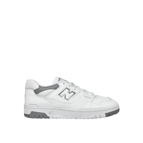 New Balance , Vintage-inspired Leather Sneakers ,White male, Sizes: