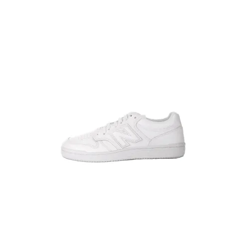New Balance , White Leather Sneakers with New Balance Logo ,White male, Sizes: