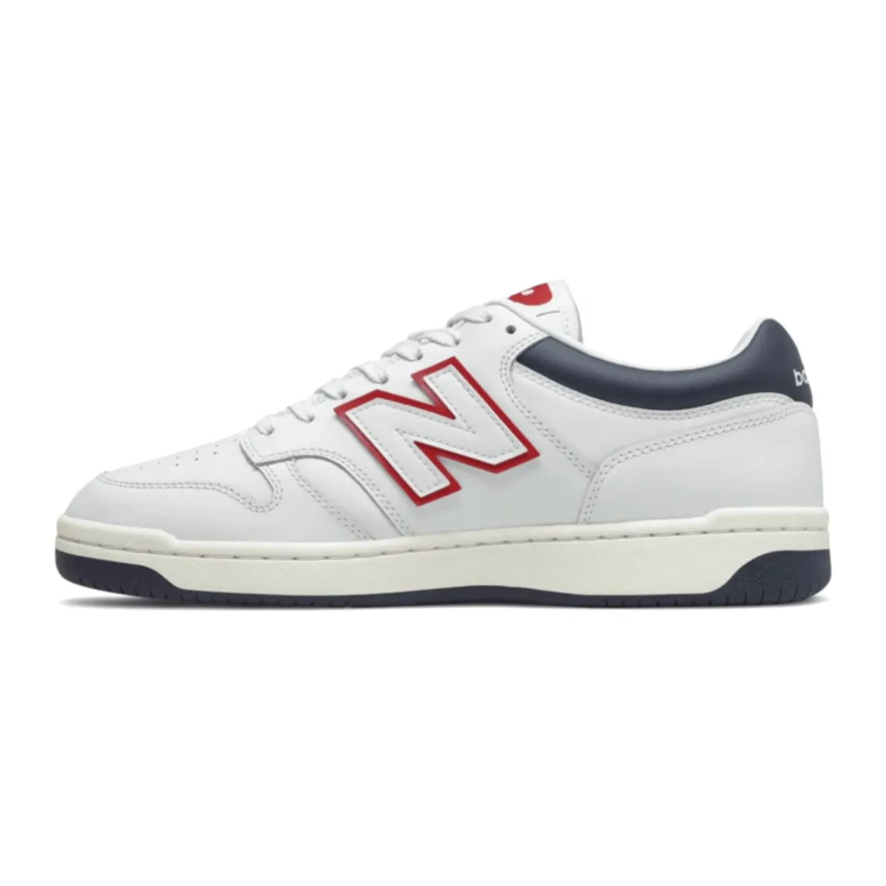 New Balance , White/Navy Leather Sneakers ,White male, Sizes: