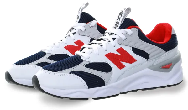 New Balance White X-90 Reconstructed Trainer