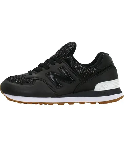 New Balance Womens 574 Sneakers in Black/Grey