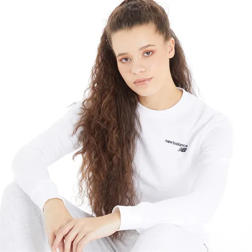 New Balance Womens Classic Core Sweatshirt White