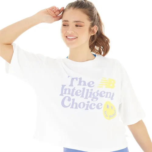 New Balance Womens Essentials Endless Dayz T-Shirt White