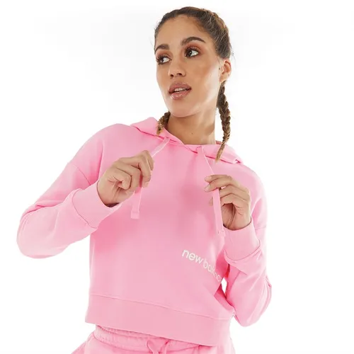 New Balance Womens Essentials Hoodie Orbit Pink