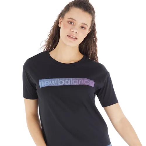New Balance Womens Essentials Tokyo Nights Boxy T-Shirt Black