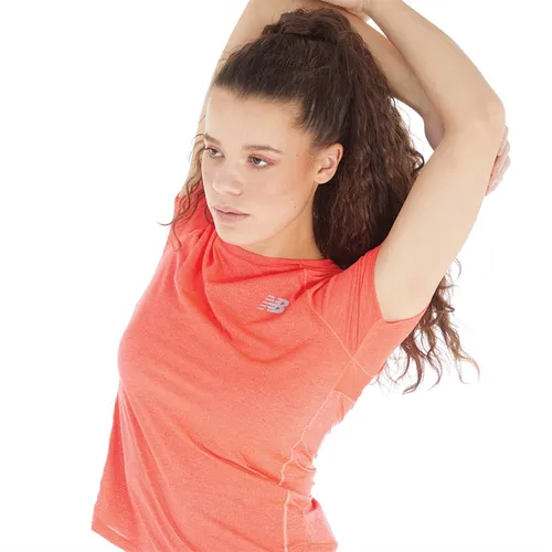 New Balance Womens Impact Running T-Shirt Orange