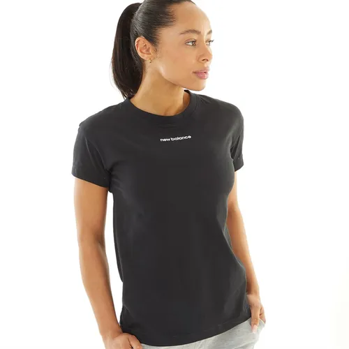 New Balance Womens Relentless Logo T-Shirt Black