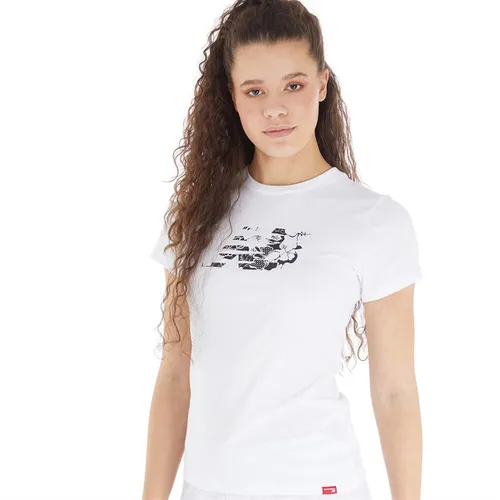 New Balance Womens Sport Fill Graphic T-Shirt White