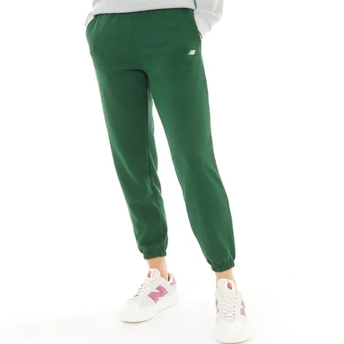 New Balance Womens Sports Essentials Premium Sweat Pants Nightwatch Green
