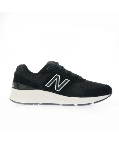 New Balance Womenss 880v5 Walking Shoes in Black Silver - Black & Silver Mesh