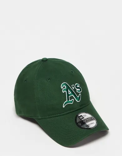 New Era 9twenty Oakland Athletics heritage unisex cap in dark green