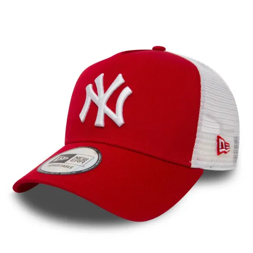 New Era Adjustable Trucker Cap - New York Yankees red