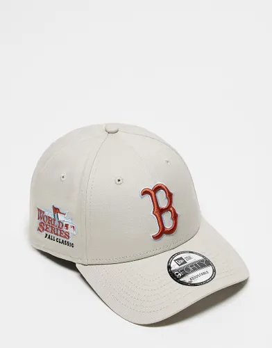 New Era Boston Red Sox 9forty cap in beige-Neutral