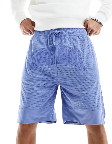 New Era logo mesh shorts in blue