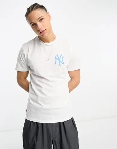 New Era NY oversize t-shirt in white-Black