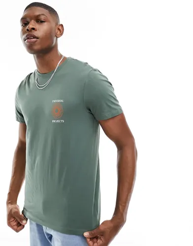 New Look universal t-shirt in dark khaki-Green
