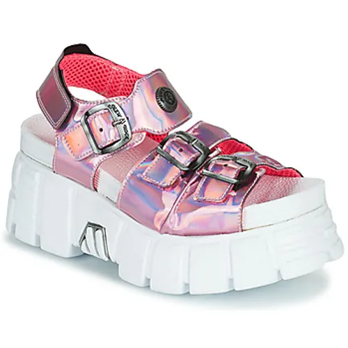 New Rock  DISCO HOLO  women's Sandals in Pink