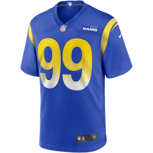 NFL Los Angeles Rams (Aaron Donald) Men's Game American Football Jersey - Blue - Polyester