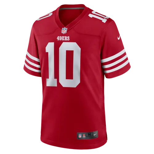 NFL San Francisco 49ers (Jimmy Garoppolo) Men's Game American Football Jersey - Red - Polyester