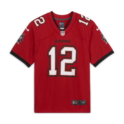 NFL Tampa Bay Buccaneers (Tom Brady) Older Kids' Game American Football Jersey - Red - Polyester