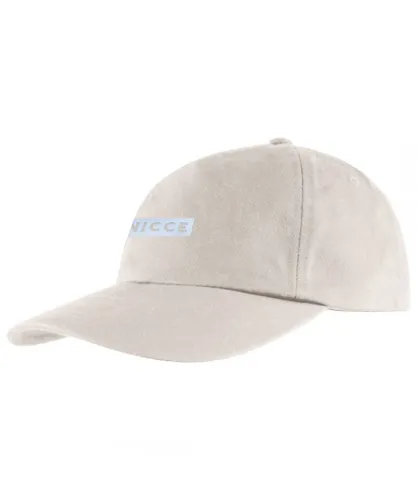 NICCE Adjustable Beige Graphic Logo Mens Nevas Cap 0335 W059 0367 Cotton - One