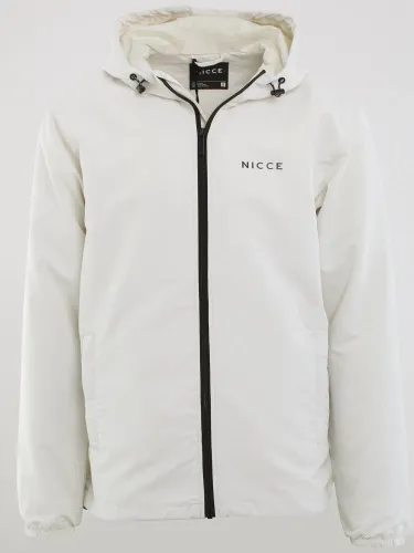 Nicce Almond White Core Zip Thru Jacket