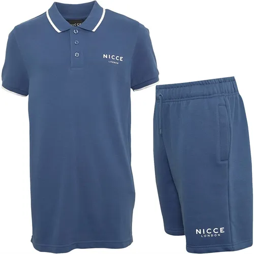 NICCE Boys Fergal T-Shirt And Shorts Set Element Blue