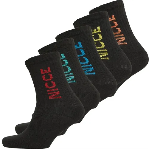 NICCE Boys Herrin Five Pack Sports Crew Socks Black