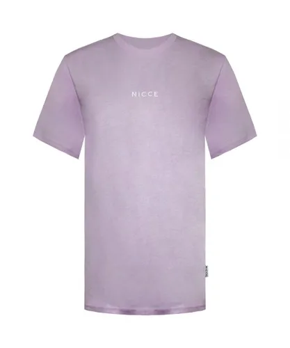 NICCE Cotton Mens Lilac T-Shirt - Light Pink