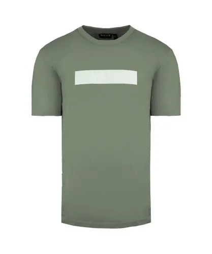 NICCE Crew Neck Short Sleeve Green Mens Lima T-Shirt 204 1 09 09 0341 Cotton