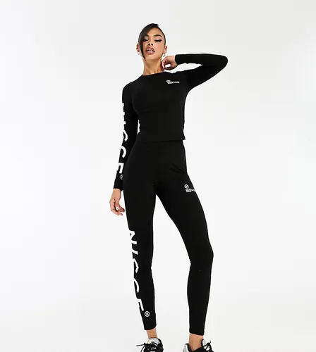 Nicce mara co-ord leggings in black with placement print