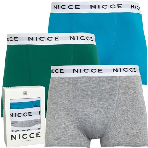 NICCE Mens Beglan Three Pack Boxers Assorted