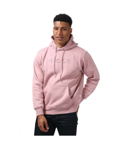 NICCE Mens Mecury Hoody in Pink Cotton