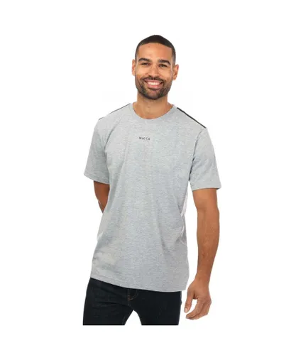 NICCE Mens Sofa T-Shirt in Grey Marl Cotton