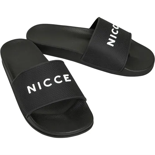 NICCE Mens Visor Slides Black