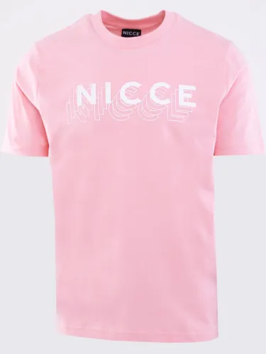 Nicce Pink Mykal Print T-Shirt