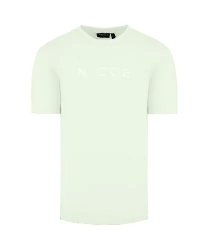 NICCE Round Neck Short Sleeve Mens Cream Mercury T-Shirt 001 1 09 08 0011 Cotton