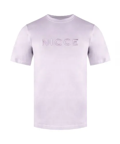 NICCE Short Sleeve Light Pink Mens Cotton Mercury T-Shirt 0034 K002 0743