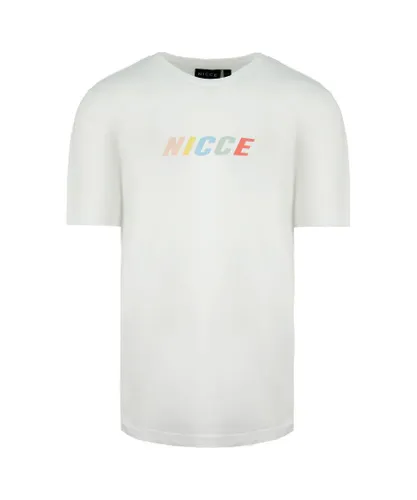 NICCE Short Sleeve Round Neck White Mens Myriad T-Shirt 211 1 09 09 0002 Cotton