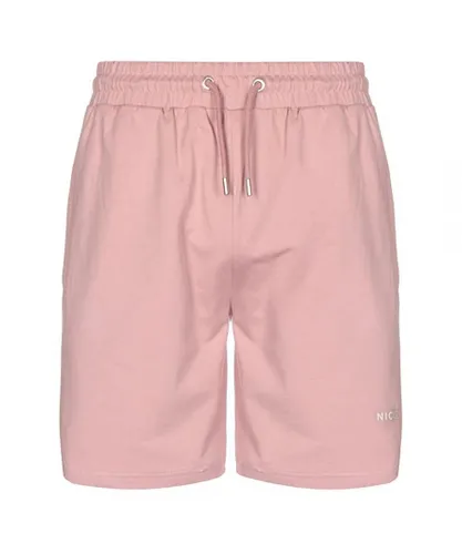 NICCE Stretch Waist Light Pink Mens Stylo Shorts 211 1 06 09 0339 Cotton