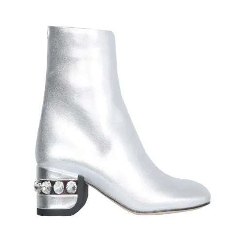Nicholas Kirkwood , Heeled Boots ,Gray female, Sizes:
