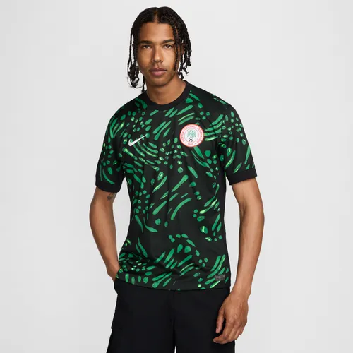 Nigeria 2024 Stadium Away Men's Nike Dri-FIT Football Replica Shirt - Black - Polyester