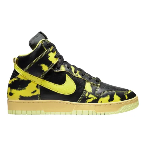 Nike , 1985 Yellow Acid Wash High Tops ,Multicolor male, Sizes: