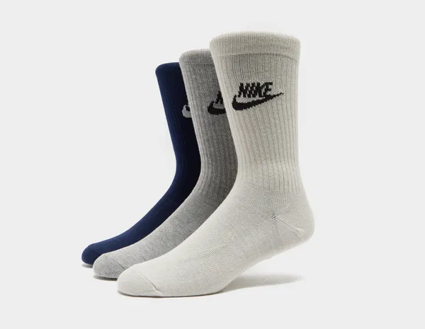 Nike 3-Pack Sportswear Everyday Crew Socks, Grey