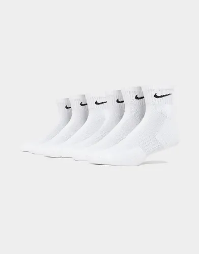 Nike 6-Pack Everyday Cushioned Ankle Socks - White