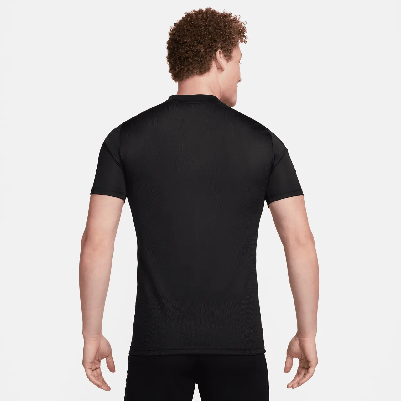 Nike Academy Men's Dri-FIT Short-Sleeve Football Top - Black - Polyester